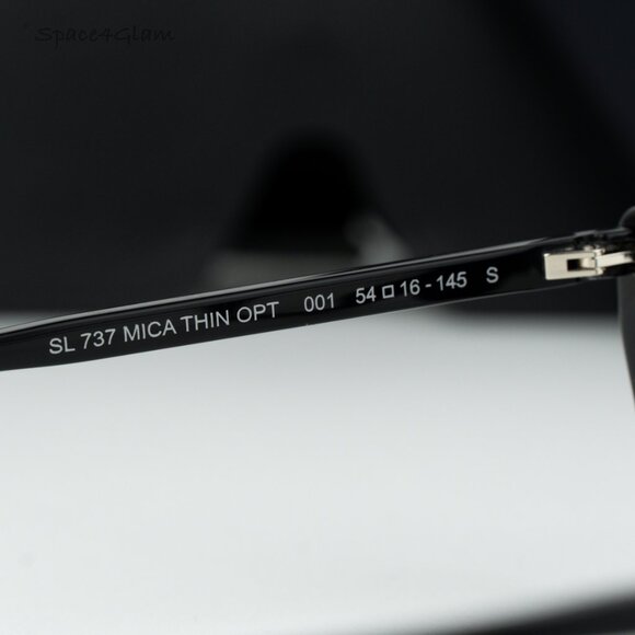 Saint Laurent Women Eyeglasses Black Cat Eye SL737 MICA THIN OPT 001 BRAND NEW - Picture 6 of 11